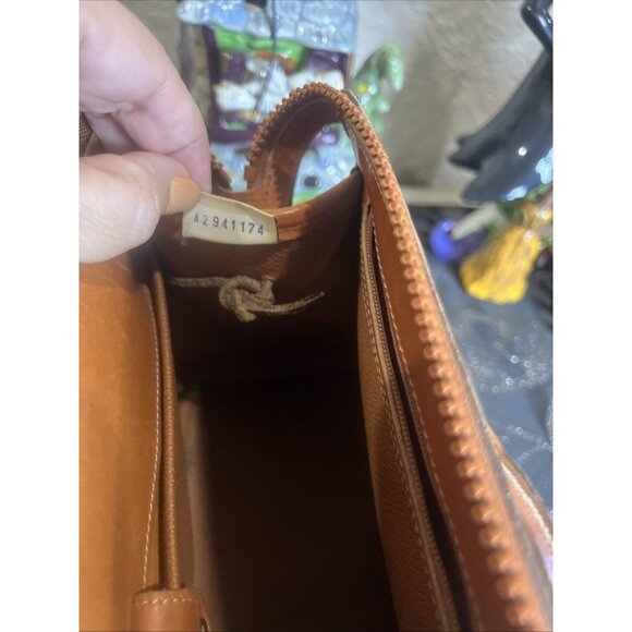 Dooney & Bourke Pebble Leather Handbag Navy Purse Vintage Satchel Purse Handbag - Picture 10 of 15